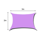 Outdoor Sun Shade Sail Garden Awning Easy Waterproof Terrace Tourist Parasol Pergola Gazebos Camping Multicolored Canvas Anti-UV