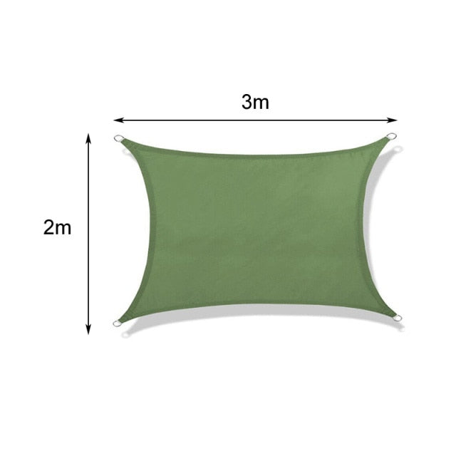 Outdoor Sun Shade Sail Garden Awning Easy Waterproof Terrace Tourist Parasol Pergola Gazebos Camping Multicolored Canvas Anti-UV,