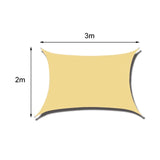 Outdoor Sun Shade Sail Garden Awning Easy Waterproof Terrace Tourist Parasol Pergola Gazebos Camping Multicolored Canvas Anti-UV,