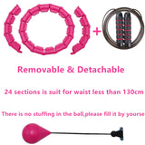 Upgraded Smart Fall-proof Sport Hoops With Ball Weight Lose Burn Fat Waist Trainer Intelligent Home Gym Femme Fitness Equipement,