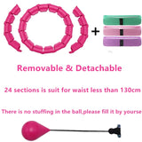 Upgraded Smart Fall-proof Sport Hoops With Ball Weight Lose Burn Fat Waist Trainer Intelligent Home Gym Femme Fitness Equipement,