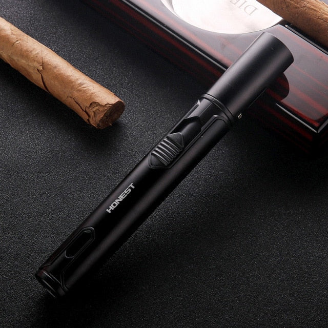 Super Long BBQ Kitchen Cooking Gas Lighter Torch Turbo Lighter Cigar Smoking Lighters Metal Cigarette Lighters Gadgets for Men,