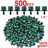 30-1000PCS 4/7mm Garden Irrigation Nozzle Adjustable Dripper Sprinkler Emitter Micro Drip Balcony Yard Greenhouse Watering Spray