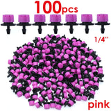30-1000PCS 4/7mm Garden Irrigation Nozzle Adjustable Dripper Sprinkler Emitter Micro Drip Balcony Yard Greenhouse Watering Spray