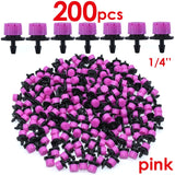 30-1000PCS 4/7mm Garden Irrigation Nozzle Adjustable Dripper Sprinkler Emitter Micro Drip Balcony Yard Greenhouse Watering Spray