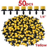 30-1000PCS 4/7mm Garden Irrigation Nozzle Adjustable Dripper Sprinkler Emitter Micro Drip Balcony Yard Greenhouse Watering Spray,