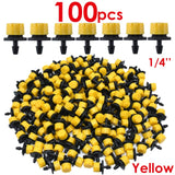 30-1000PCS 4/7mm Garden Irrigation Nozzle Adjustable Dripper Sprinkler Emitter Micro Drip Balcony Yard Greenhouse Watering Spray,
