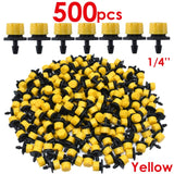 30-1000PCS 4/7mm Garden Irrigation Nozzle Adjustable Dripper Sprinkler Emitter Micro Drip Balcony Yard Greenhouse Watering Spray