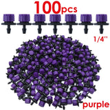 30-1000PCS 4/7mm Garden Irrigation Nozzle Adjustable Dripper Sprinkler Emitter Micro Drip Balcony Yard Greenhouse Watering Spray