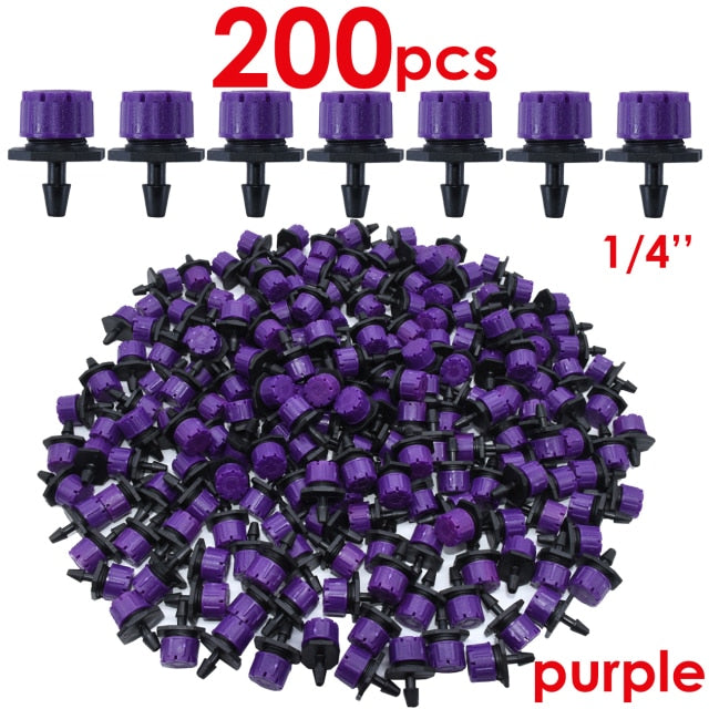 30-1000PCS 4/7mm Garden Irrigation Nozzle Adjustable Dripper Sprinkler Emitter Micro Drip Balcony Yard Greenhouse Watering Spray,