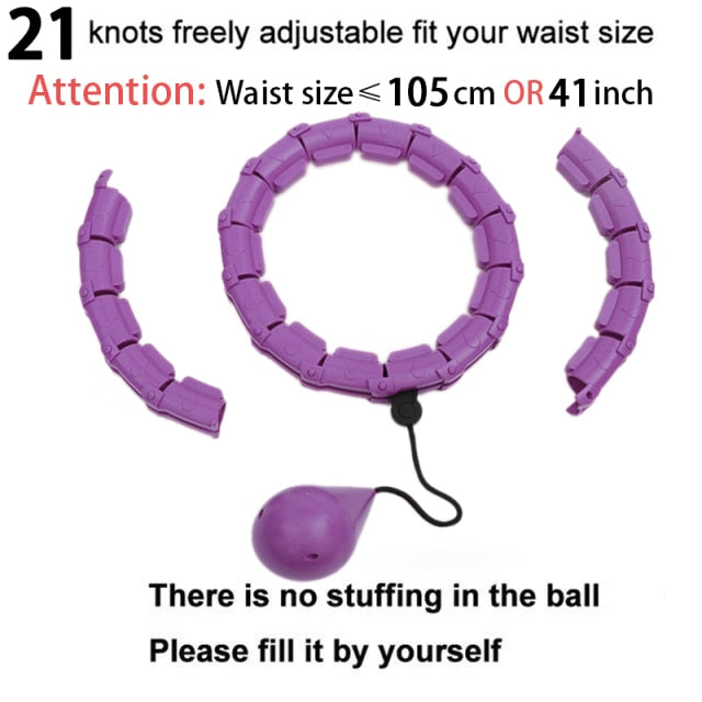 Fitness Smart Sport Hoop Adjustable Thin Waist Exercise Gym Circle ring Fitness Equipment Waist Support Belt Back,