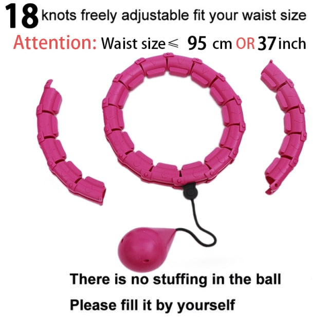 Fitness Smart Sport Hoop Adjustable Thin Waist Exercise Gym Circle ring Fitness Equipment Waist Support Belt Back,
