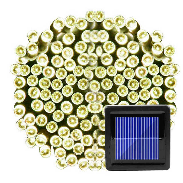 200 Led Solar Garland String Fairy Lights Outdoor 22M Solar Powered Lamp for Garden Decoration 3 Mode Holiday Xmas Wedding Party