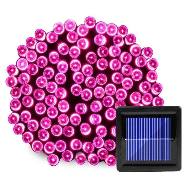 200 Led Solar Garland String Fairy Lights Outdoor 22M Solar Powered Lamp for Garden Decoration 3 Mode Holiday Xmas Wedding Party