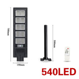 LED Solar Outdoor Power Lamp Garden Light Street Light Waterproof For Garden Decoration Remote Control Radar+PIR Human Sensor