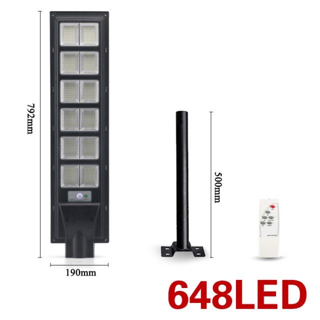 LED Solar Outdoor Power Lamp Garden Light Street Light Waterproof For Garden Decoration Remote Control Radar+PIR Human Sensor