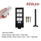LED Solar Outdoor Power Lamp Garden Light Street Light Waterproof For Garden Decoration Remote Control Radar+PIR Human Sensor