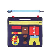 Children Montessori Toy Early Educational Math Learning Toys Baby Busy Board Sensory Develop Basic Life Skills Girls Boy Gift,
