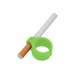 1Pcs Silicone Smoker Finger Ring Hand Rack Cigarette Holder Smoking Accessories for Game Player Driver Hand Free