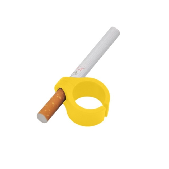 1Pcs Silicone Smoker Finger Ring Hand Rack Cigarette Holder Smoking Accessories for Game Player Driver Hand Free,