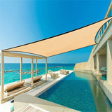 Outdoor Sun Shade Sail Garden Awning Easy Waterproof Terrace Tourist Parasol Pergola Gazebos Camping Multicolored Canvas Anti-UV