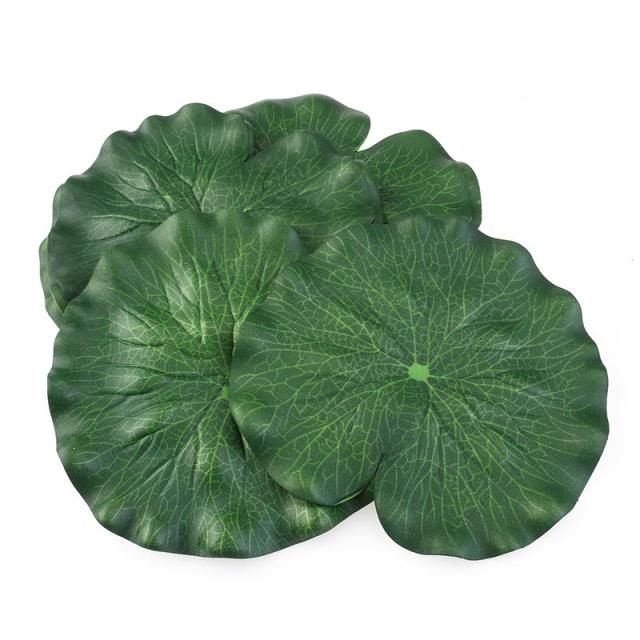 5pcs Artificial Floating Water Lily EVA Lotus Flower Pond Decor 10cm Artificial Lotus Pond Tank Plant Ornament Home Garden Decor,