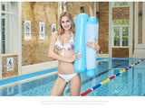 Inflatable Foldable Floating Row Backrest Air Mattresses Bed Beach Swimming Pool Water Sports Lounger float Chair Hammock Mat,
