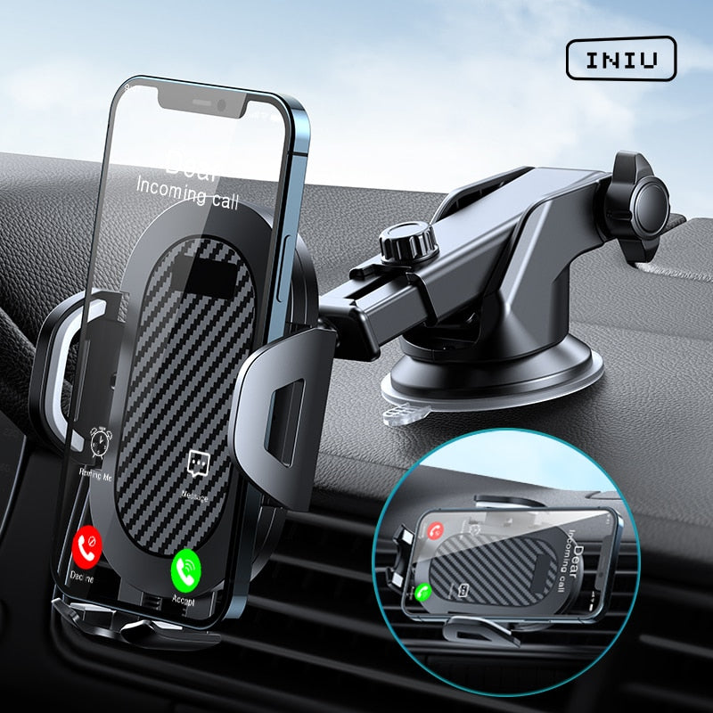 INIU Sucker Car Phone Holder Mount Stand GPS Telefon Mobile Cell Support For iPhone 12 11 Pro Max X 7 8 Plus Xiaomi Redmi Huawei,