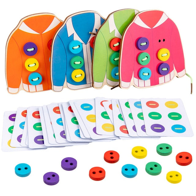 Children Montessori Toy Early Educational Math Learning Toys Baby Busy Board Sensory Develop Basic Life Skills Girls Boy Gift,