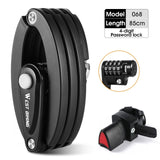 WEST BIKING Foldable Bike Lock MTB Road Bicycle Hamburg Lock High Security Anti-Theft Scooter Electric E-Bike Cycling Chain Lock,