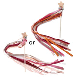 Montessori Style Sensory Toy BPA-free Non-toxic Baby Ribbon Ring Newborns Upwards Develop Colour Recognition Sensory Toy,
