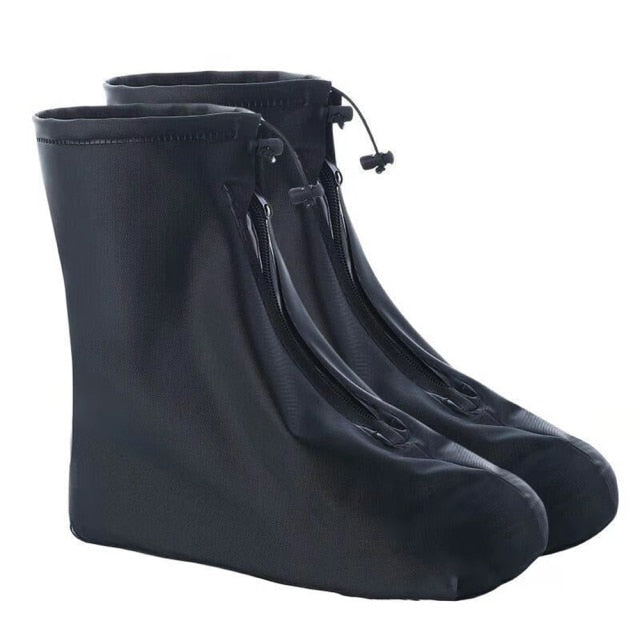 Men Women's Reusable Rain Boot Cover Non-slip Wear-resistant Thick Waterproof Shoe Cover Rain Boot Cover with Waterproof Layer