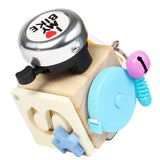Montessori Train Ability Shape Matching Lock Cognition Cube Toys Activity Busy Board Puzzle Early Educational Sensory Board Kids,