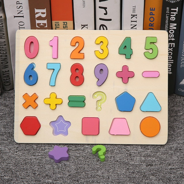 Montessori Train Ability Shape Matching Lock Cognition Cube Toys Activity Busy Board Puzzle Early Educational Sensory Board Kids,