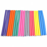 10pcs Flexible Hair Curling Rod Hair Curler Makers Soft Foam Bendy Twist Curls Flexi DIY Rollers Styling tools,