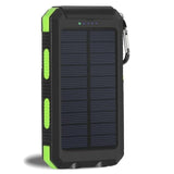 Solar Power Bank Real 20000 mAh Dual USB External Waterproof, Power Savers