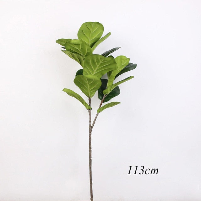 122cm Tropical Tree Large Artificial Ficus Plants Branches Plastic Fake Leafs Green Banyan Tree For Home Garden Room Shop Decor