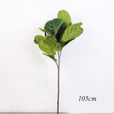 122cm Tropical Tree Large Artificial Ficus Plants Branches Plastic Fake Leafs Green Banyan Tree For Home Garden Room Shop Decor, 