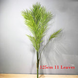 80-125cm Tropical Plants Large Artificial Palm Tree Branch Floor Fake Monstera Plastic Palm Leaves For Home Garden Wedding Decor, 
