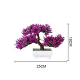 Artificial Plants Pine Bonsai Small Tree Pot Plants Fake Flowers Potted Ornaments For Home Decoration Hotel Garden Decor, 