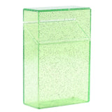1pc Plastic Clear Cigarette Case (20 Capacity) Shining Cigarettes Box Portable Cigarette Holder Container for Smoker, 5 Colors