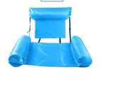 Inflatable Foldable Floating Row Backrest Air Mattresses Bed Beach Swimming Pool Water Sports Lounger float Chair Hammock Mat, 