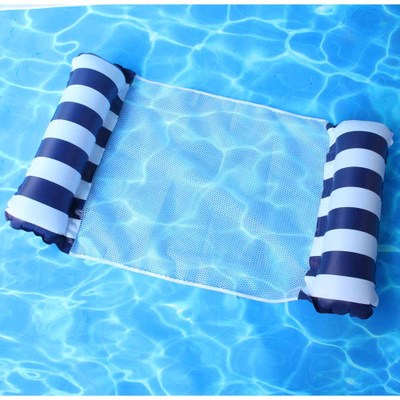 Inflatable Foldable Floating Row Backrest Air Mattresses Bed Beach Swimming Pool Water Sports Lounger float Chair Hammock Mat, 