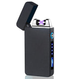Mini Double Electric Lighter USB Charging Touch Control Portable Windproof With LED Power Indicator Cigarette Accessories