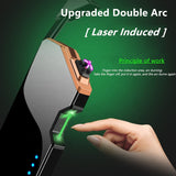 Laser Unusual Plasma Lighter Electric USB Windproof Flameless Cigarette Lighters Gadgets For Men Technology Dropship Suppliers, 