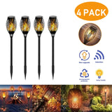 12 Led Solar Garden Light Outdoor Solar Light Waterproof Flickering Flame Torches Lawn Lamp For Garden Pathway Decoration