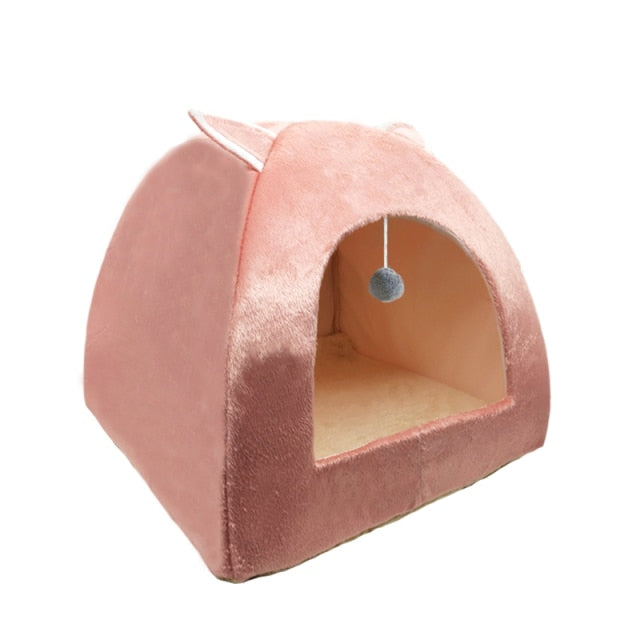 Pet Cat Bed House Dog Cushion Tower Basket Tent  Foldable Puppy Mascotas Casa  Plush Soft Kennel Multi-Purpose Dropshipping, 