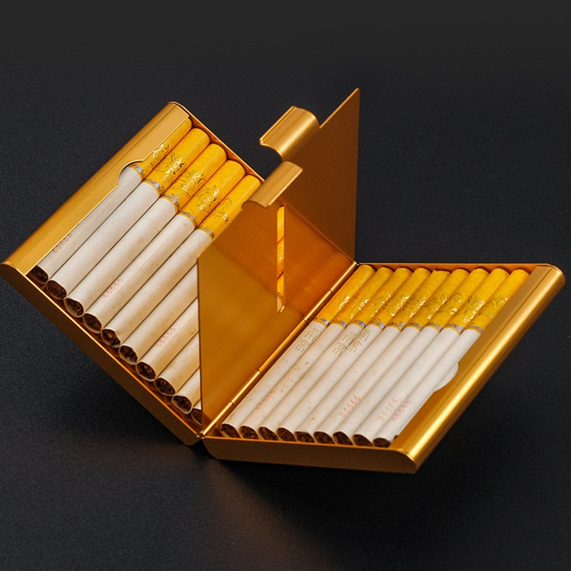 Hold 20 Cigarettes Cases Cover Creative Folio Cigarette Case Smoking Box Sleeve Pocket Tobacco Pack Cover, 