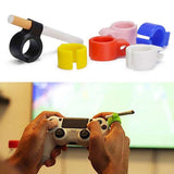 1Pcs Silicone Smoker Finger Ring Hand Rack Cigarette Holder Smoking Accessories for Game Player Driver Hand Free