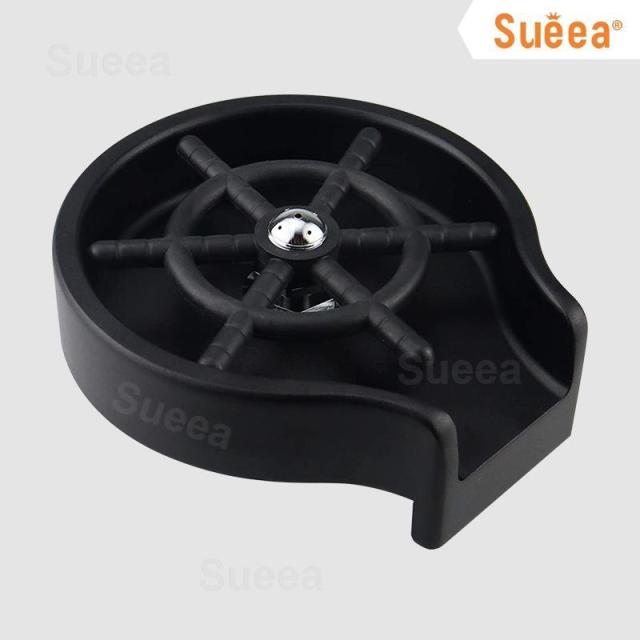 Sueea® Rinser Automatic Glass Cup Washer High Pressure Bar Kitchen Beer Milk Tea Cup Cleaner Sink Accessories, 